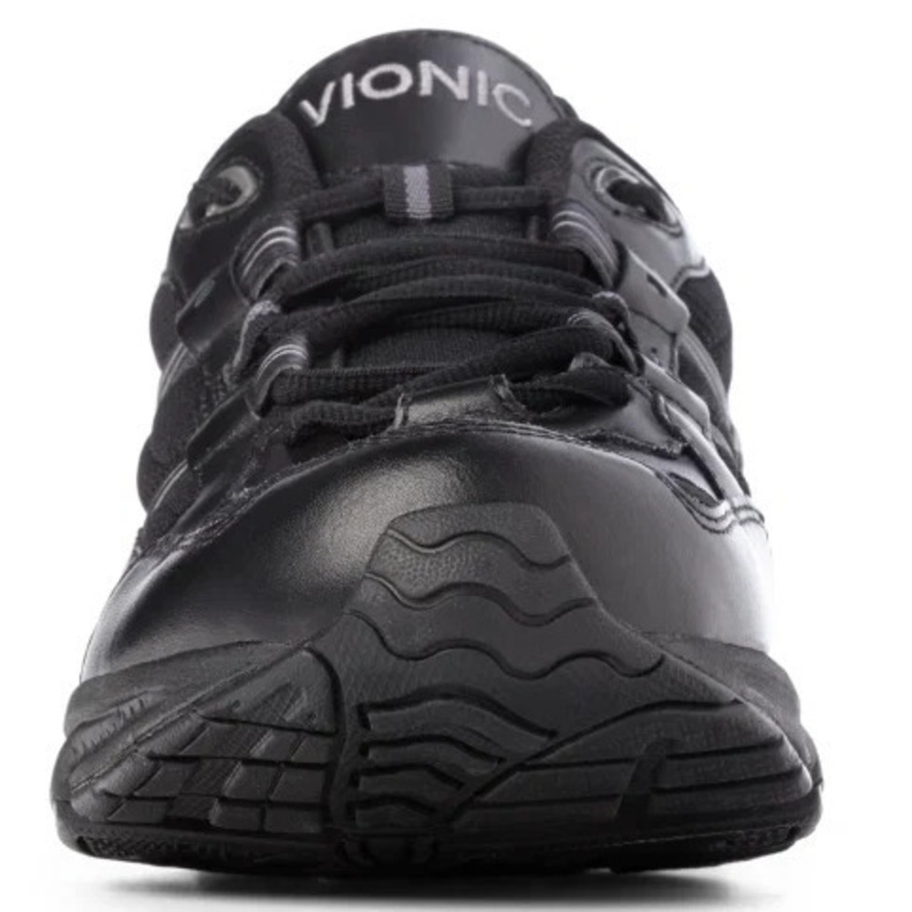 Vionic Men's Leather Walking Sneakers Walker Black - Medium - Picture 3 of 5